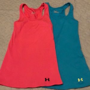 Under armor heat gear 2 shirt bundle.